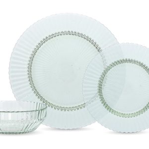 Fortessa Archie 12-Piece Glass Dinnerware Set