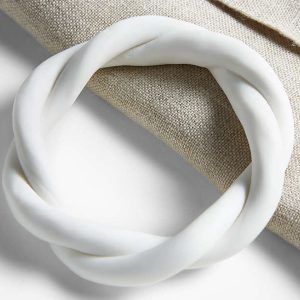 Marcella Infinity White Napkin Ring