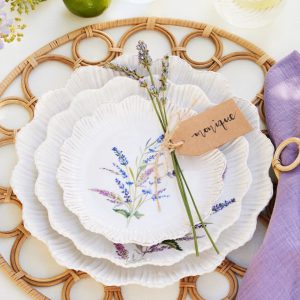 Monique Lhuillier Antibes Handwoven Wicker Napkin Rings - Set of 4