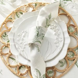 Monique Lhuillier Antibes Handwoven Rattan Charger Plate