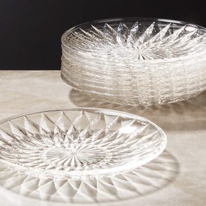Daphne Glass Appetizer Plate Set of 8